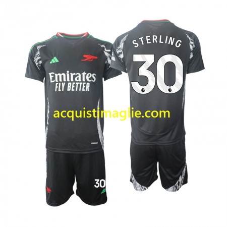 Divisa di Calcio Arsenal Sterling 30 Bambino Trasferta 2024/2025